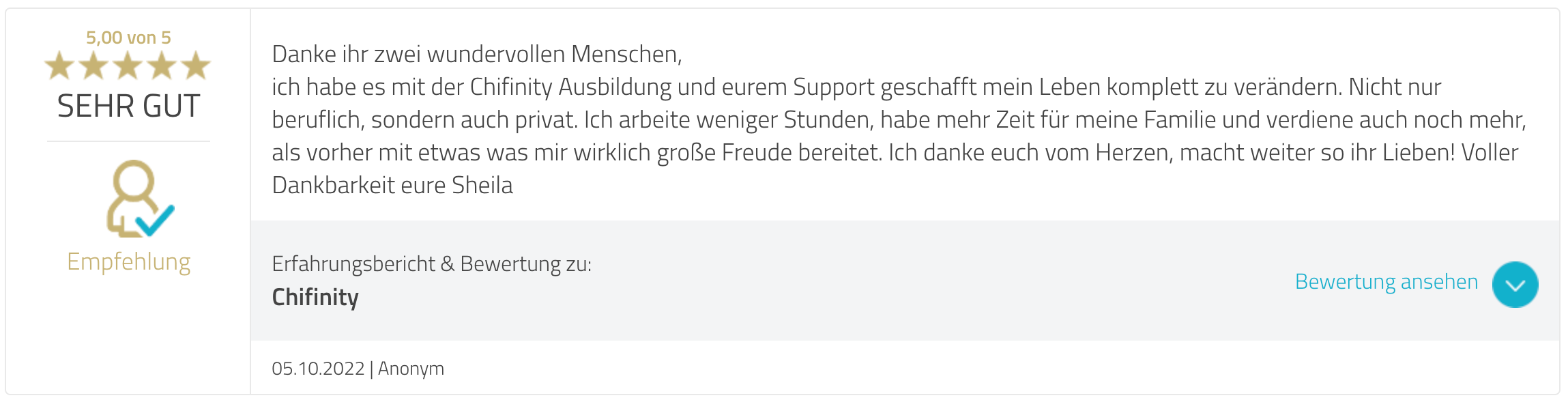 Bewertung auf ProvenExpert